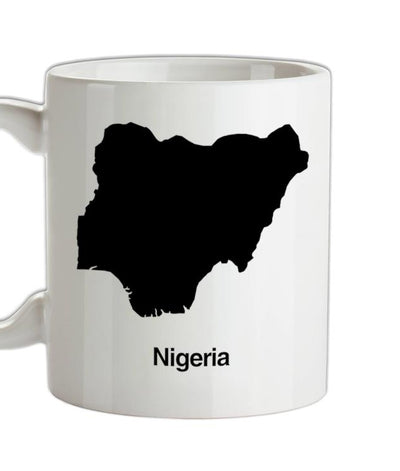 Nigeria Silhouette Ceramic Mug