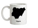 Nigeria Silhouette Ceramic Mug