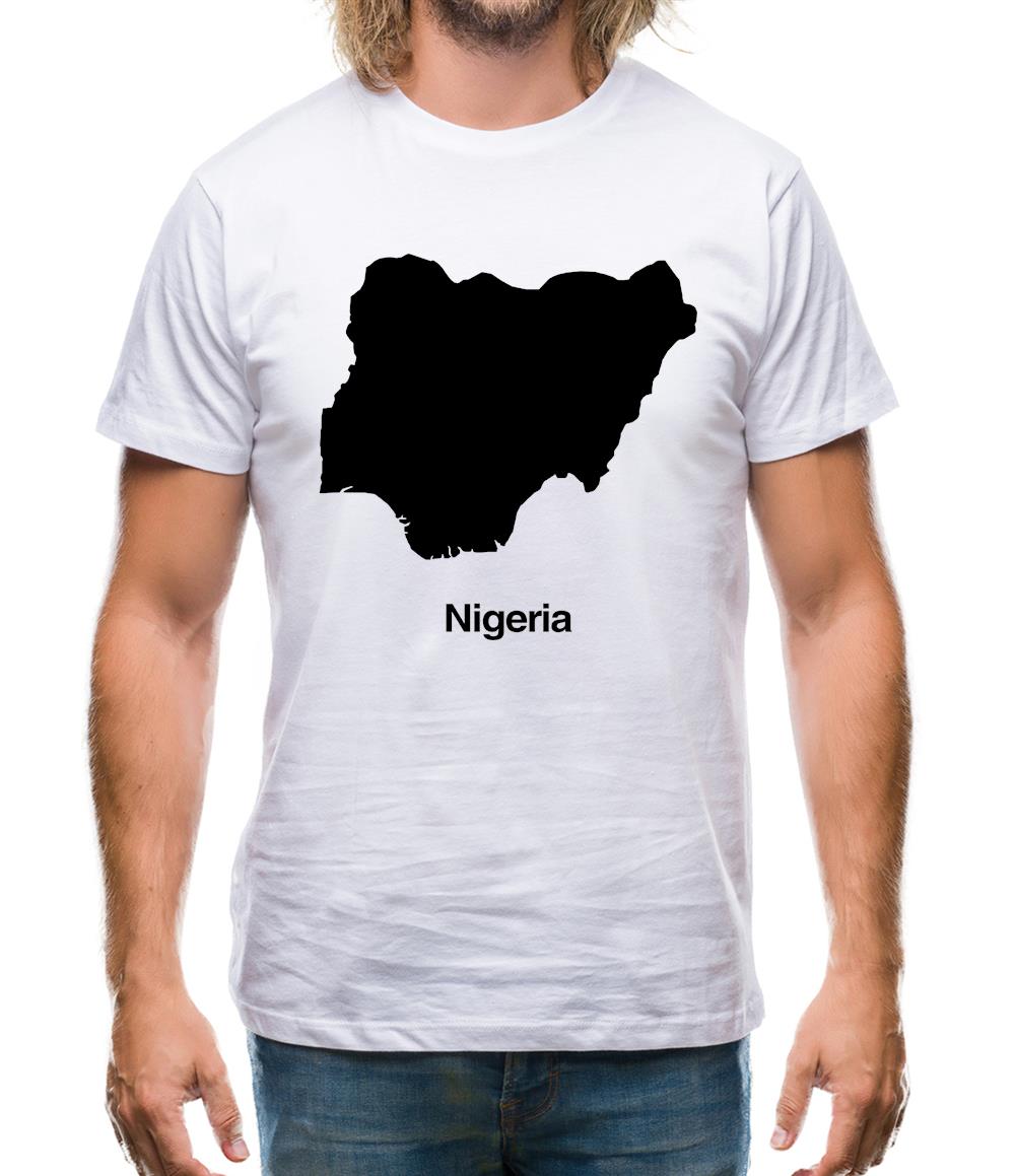 Nigeria Silhouette Mens T-Shirt