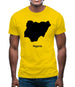 Nigeria Silhouette Mens T-Shirt