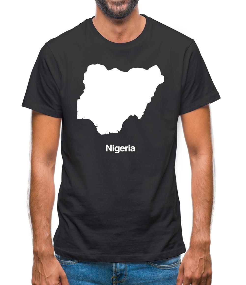 Nigeria Silhouette Mens T-Shirt