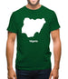 Nigeria Silhouette Mens T-Shirt
