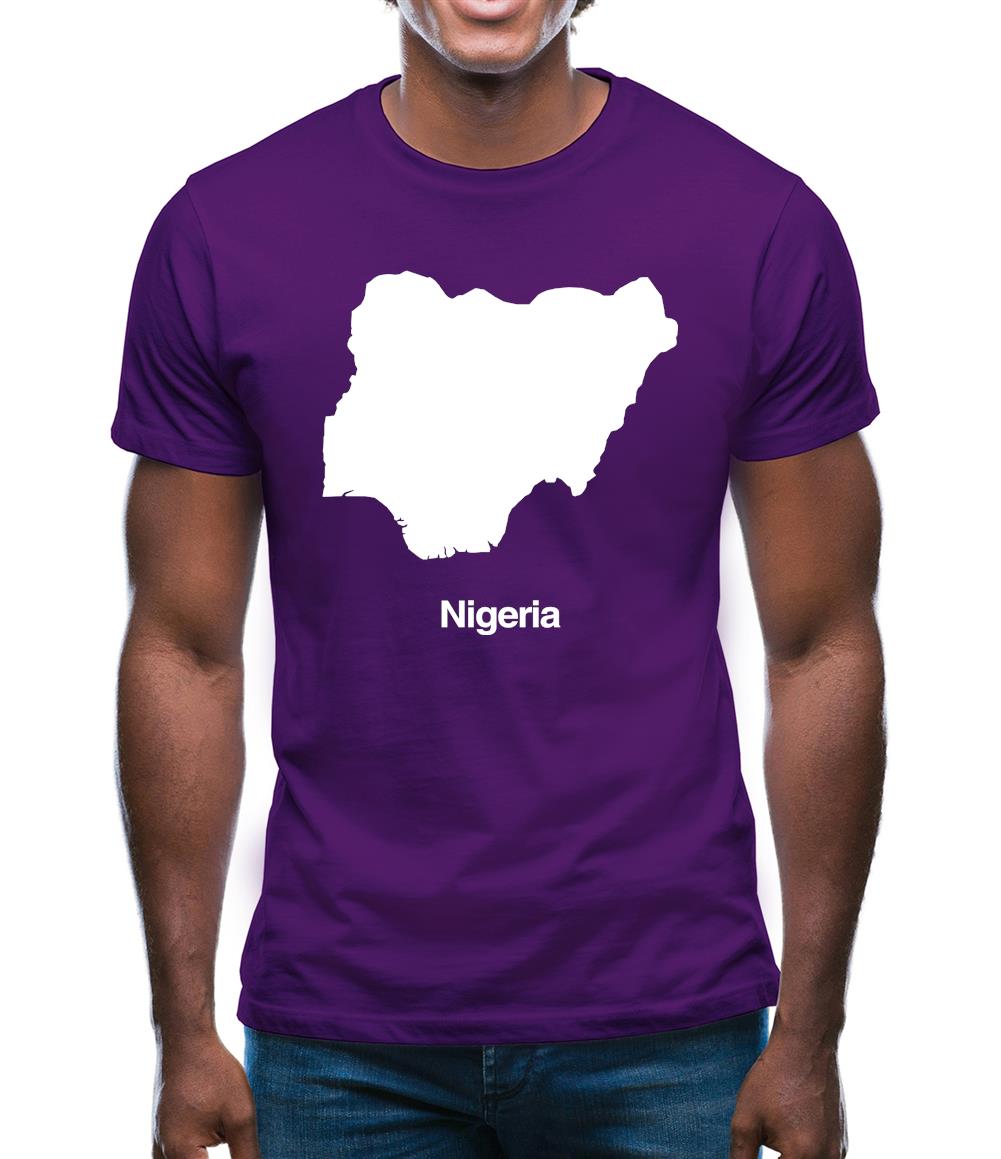 Nigeria Silhouette Mens T-Shirt