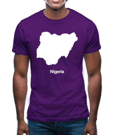 Nigeria Silhouette Mens T-Shirt
