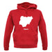 Nigeria Silhouette unisex hoodie
