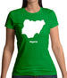 Nigeria Silhouette Womens T-Shirt