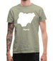 Nigeria Silhouette Mens T-Shirt