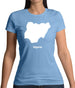 Nigeria Silhouette Womens T-Shirt