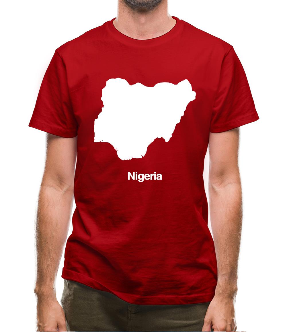 Nigeria Silhouette Mens T-Shirt