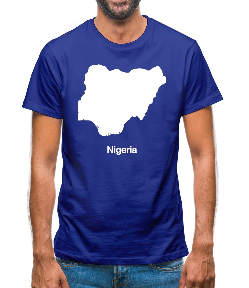 Nigeria Silhouette Mens T-Shirt