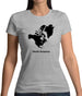 North America Silhouette Womens T-Shirt