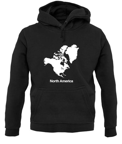 North America Silhouette unisex hoodie