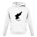 North Korea Silhouette unisex hoodie