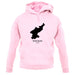 North Korea Silhouette unisex hoodie