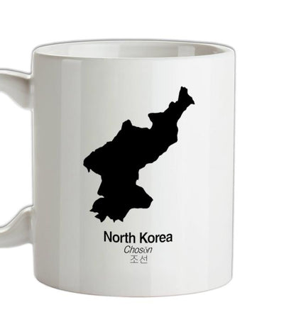 North Korea Silhouette Ceramic Mug
