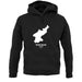 North Korea Silhouette unisex hoodie