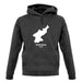 North Korea Silhouette unisex hoodie