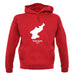 North Korea Silhouette unisex hoodie