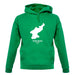 North Korea Silhouette unisex hoodie