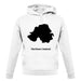 Northern Ireland Silhouette unisex hoodie