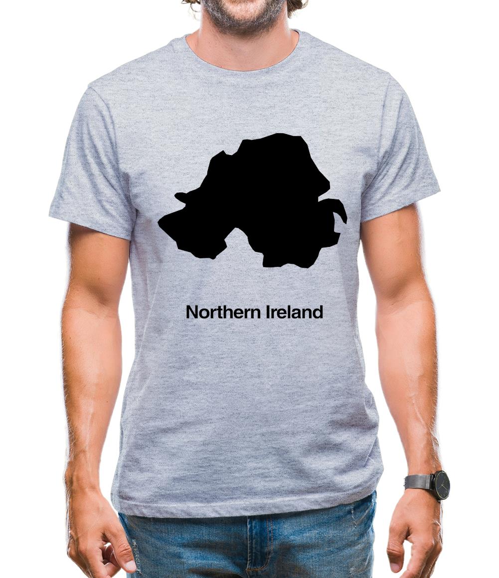 Northern Ireland Silhouette Mens T-Shirt