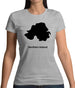 Northern Ireland Silhouette Womens T-Shirt