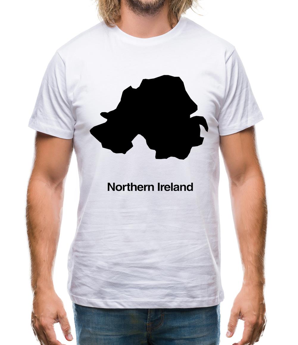 Northern Ireland Silhouette Mens T-Shirt