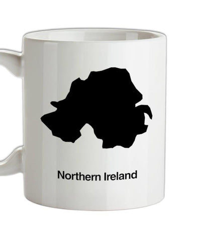 Northern Ireland Silhouette Ceramic Mug