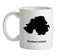 Northern Ireland Silhouette Ceramic Mug