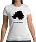 Northern Ireland Silhouette Womens T-Shirt