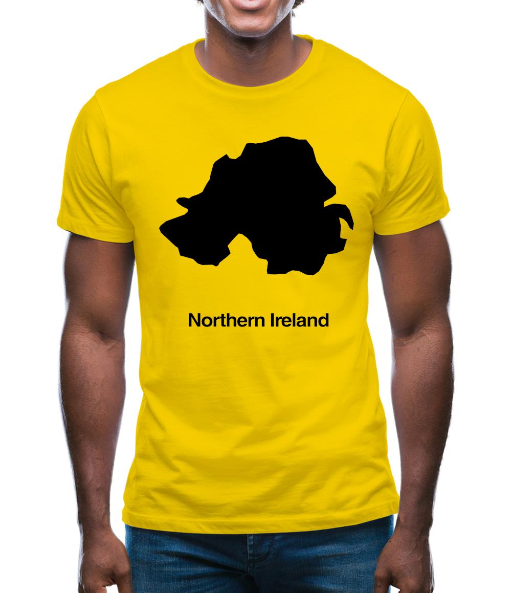 Northern Ireland Silhouette Mens T-Shirt