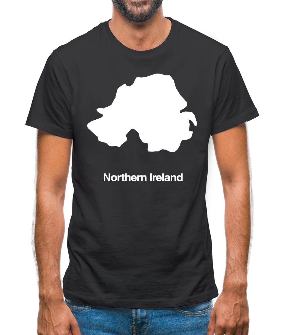 Northern Ireland Silhouette Mens T-Shirt