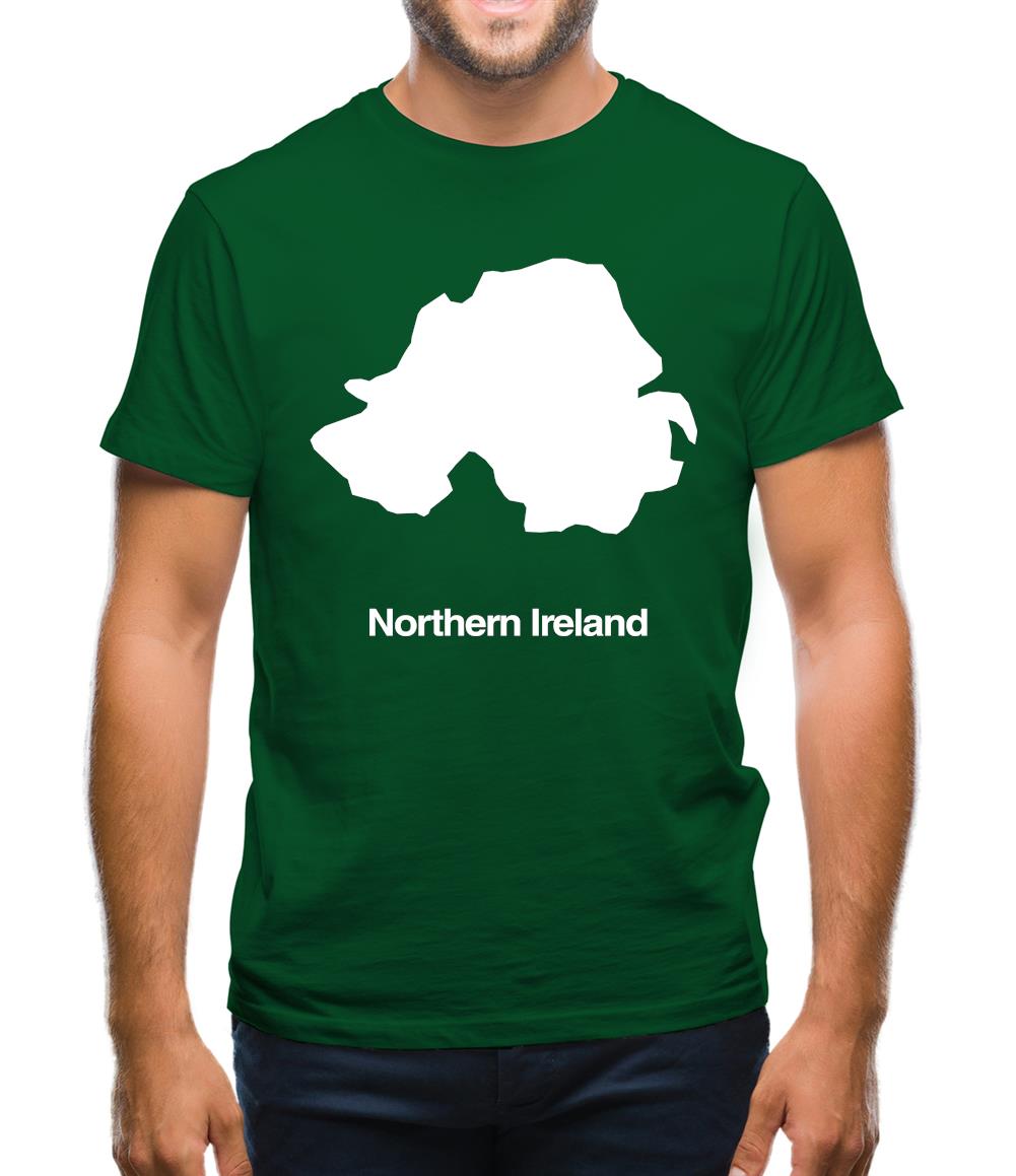 Northern Ireland Silhouette Mens T-Shirt