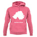 Northern Ireland Silhouette unisex hoodie