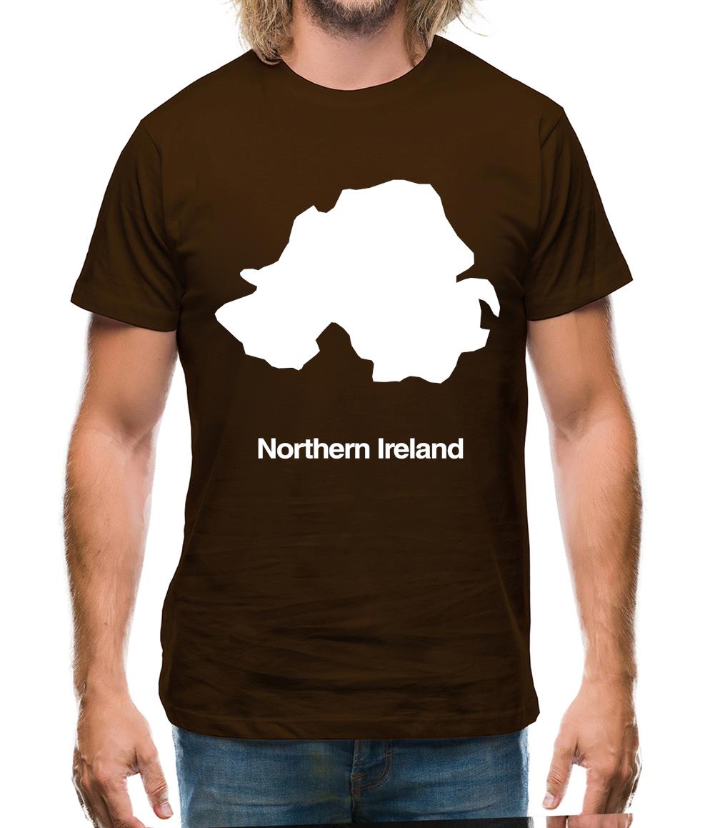 Northern Ireland Silhouette Mens T-Shirt