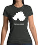 Northern Ireland Silhouette Womens T-Shirt