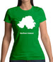 Northern Ireland Silhouette Womens T-Shirt