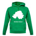 Northern Ireland Silhouette unisex hoodie