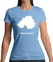 Northern Ireland Silhouette Womens T-Shirt