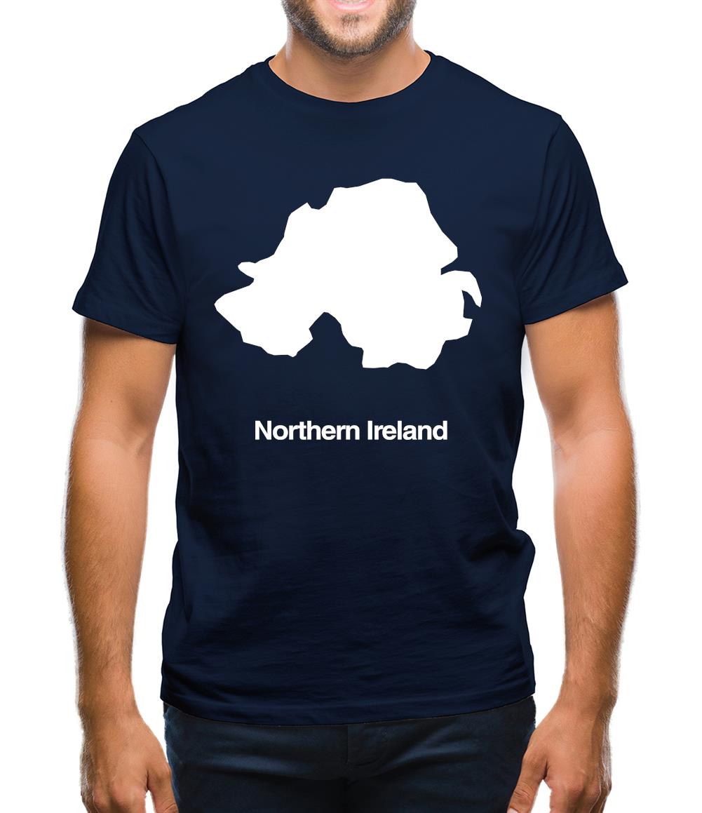 Northern Ireland Silhouette Mens T-Shirt