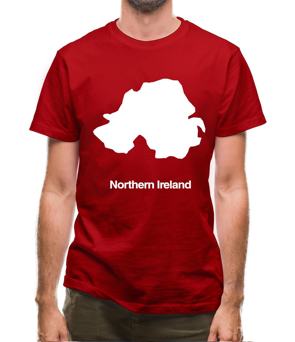 Northern Ireland Silhouette Mens T-Shirt
