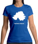 Northern Ireland Silhouette Womens T-Shirt