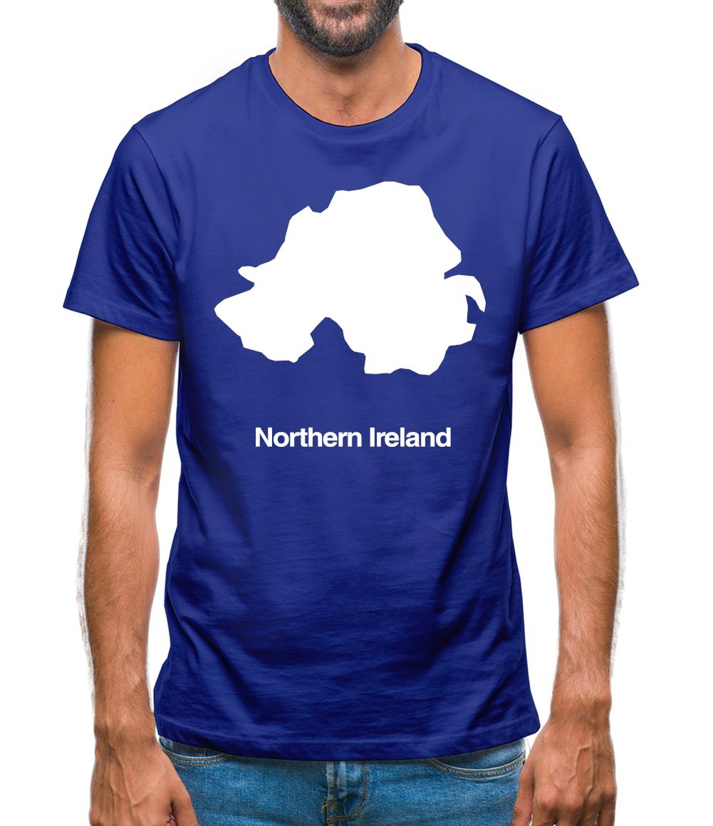 Northern Ireland Silhouette Mens T-Shirt