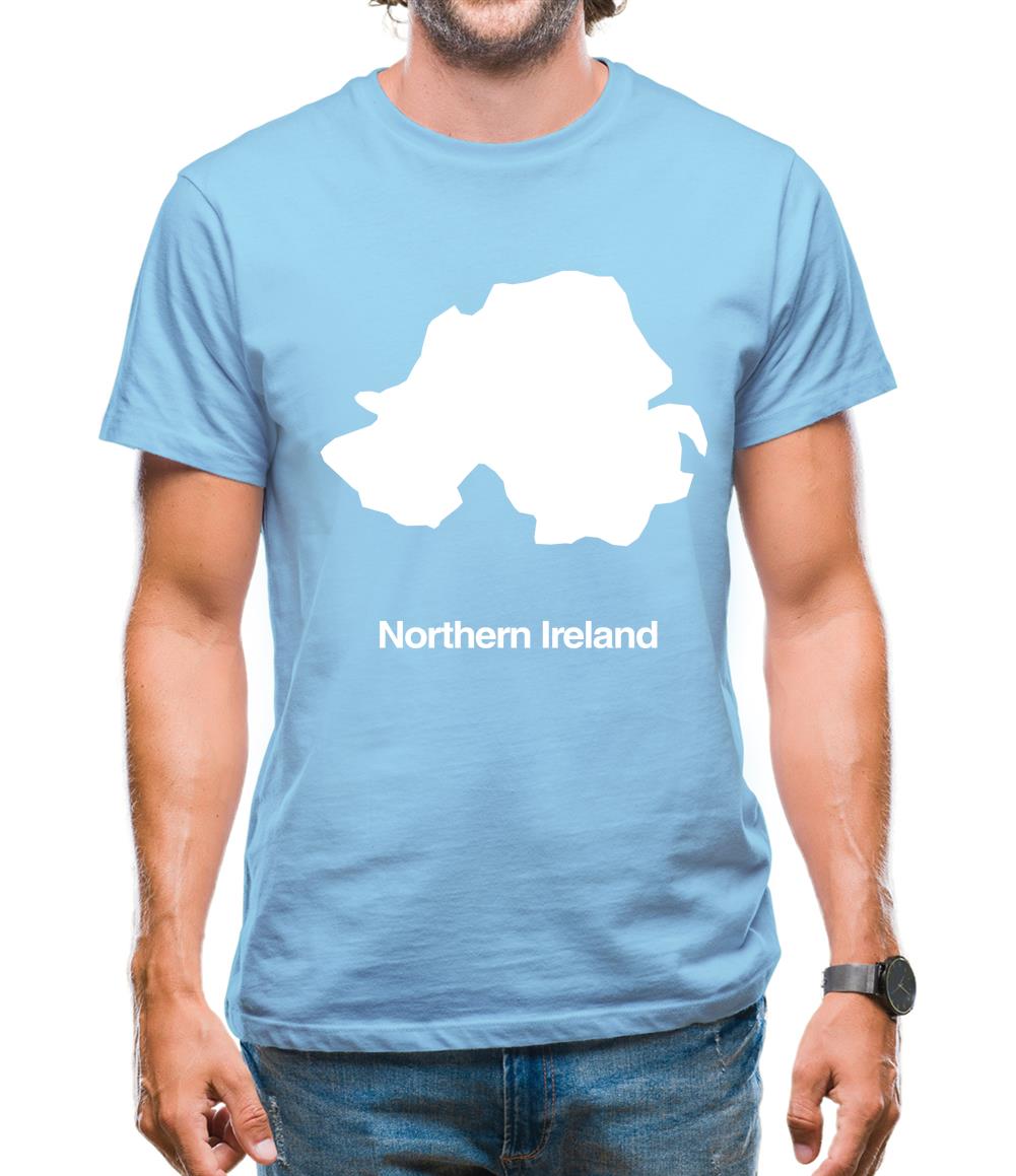 Northern Ireland Silhouette Mens T-Shirt