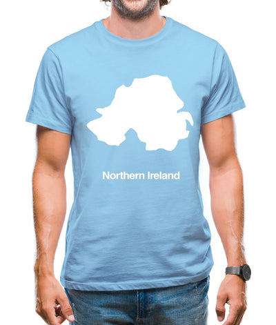 Northern Ireland Silhouette Mens T-Shirt