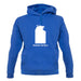 Northern Territory Silhouette unisex hoodie