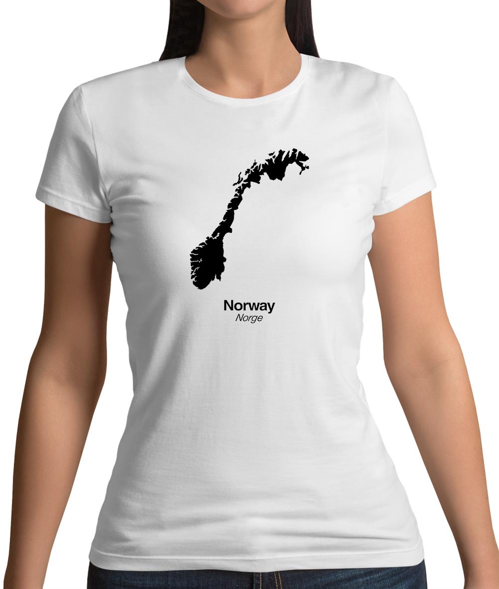 Norway Silhouette Womens T-Shirt