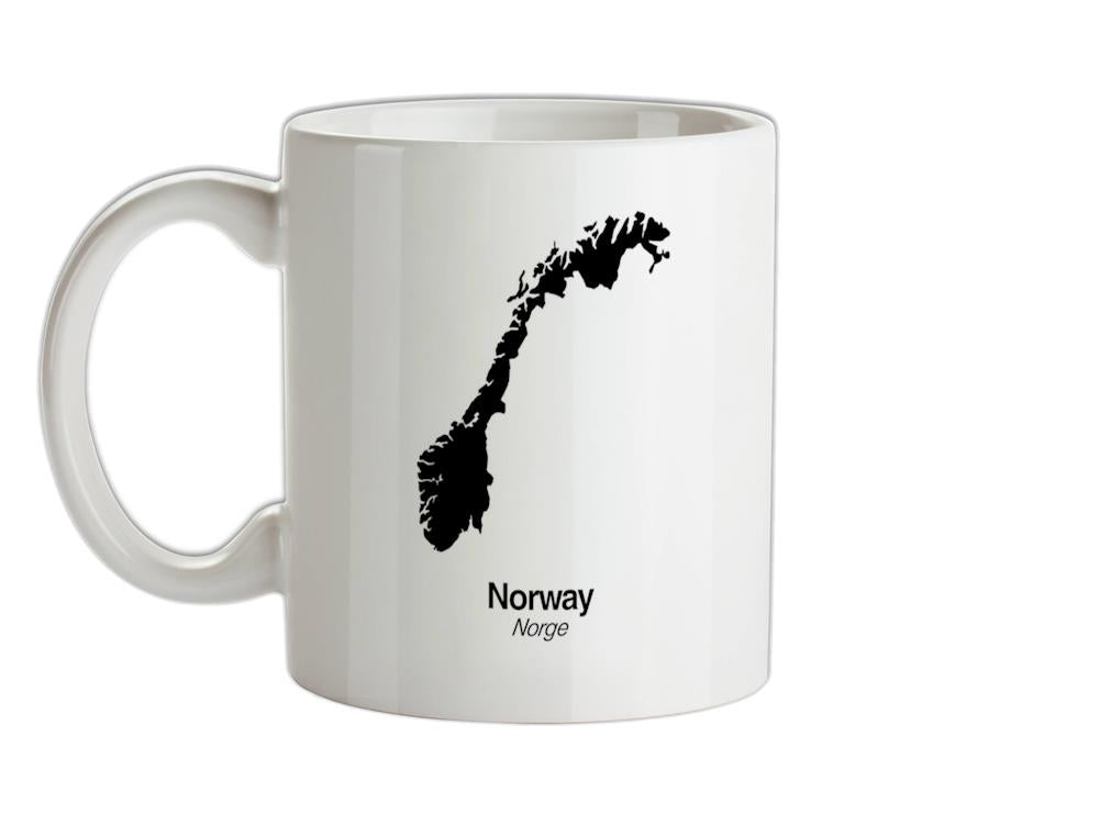 Norway Silhouette Ceramic Mug
