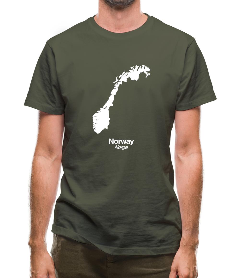 Norway Silhouette Mens T-Shirt