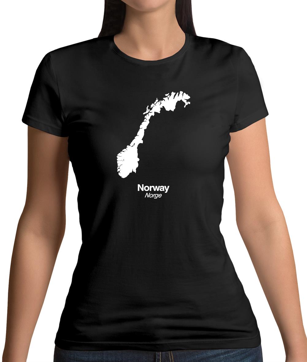 Norway Silhouette Womens T-Shirt